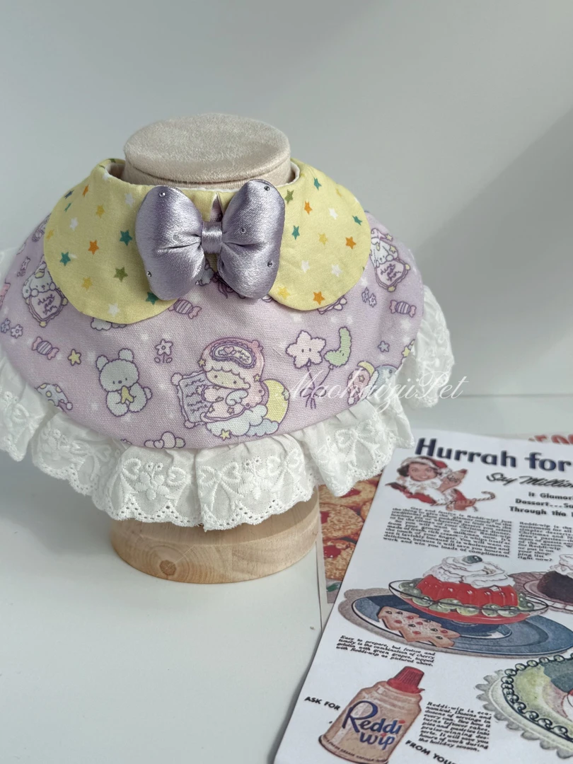 宠物口水巾｜双子星的梦娃娃领