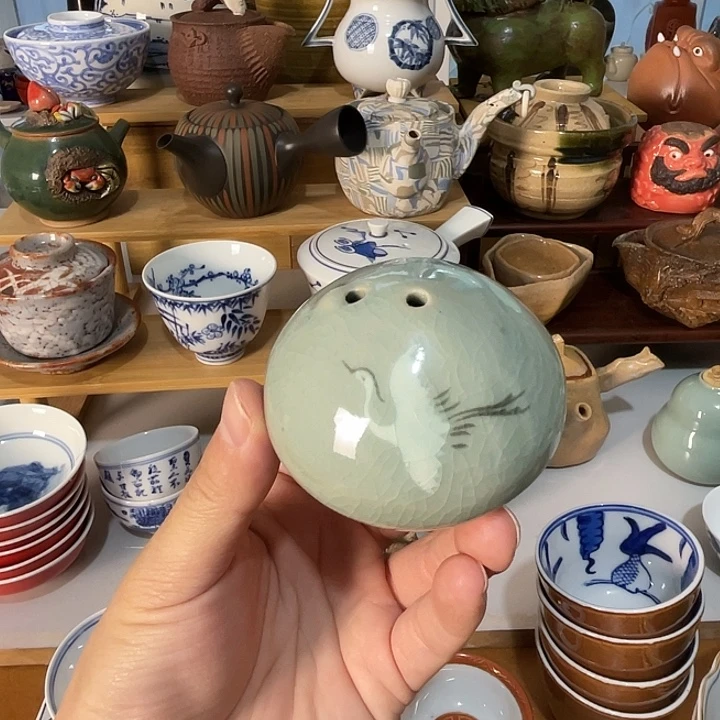 瓷片水滴一个青瓷好看的