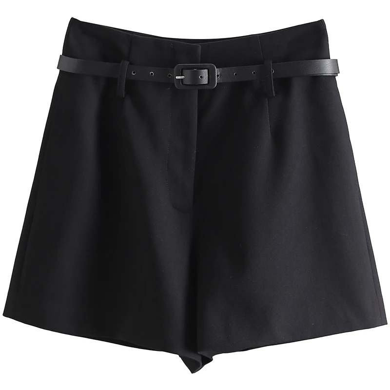 【伍莎-自营】韩版高腰显瘦休闲短裤#VZ148G001