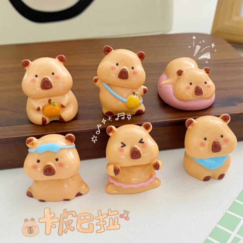 【许愿+交换】树脂立体可爱卡皮饰品diy摆件