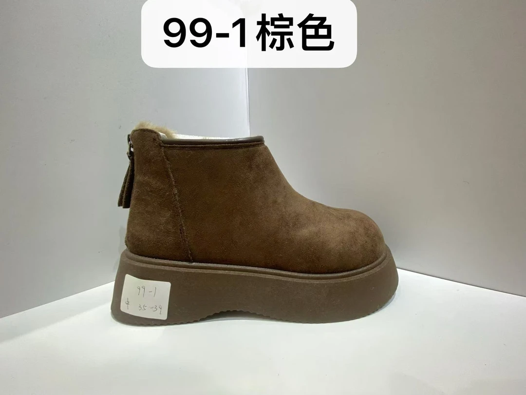 勃肯新款秋冬季百搭棉靴高级感保暖网红同款    99-1