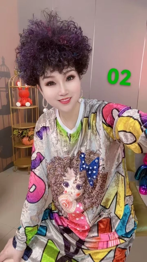 02宽松美女蝴蝶结金丝绒家居服