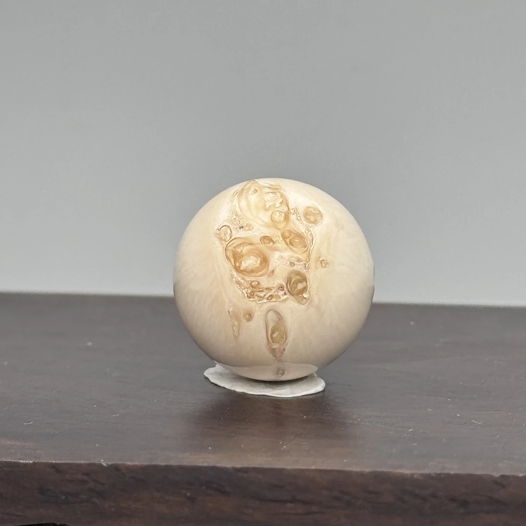 DEZHI/德志19.6mm牙髓单珠有自然裂痕Y430天然猛犸牙单珠