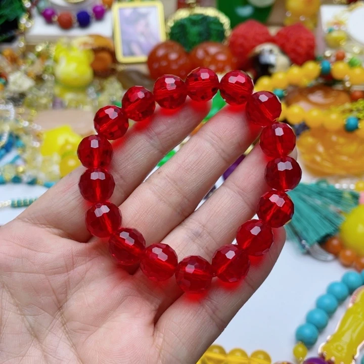 树脂制品42号红色手串