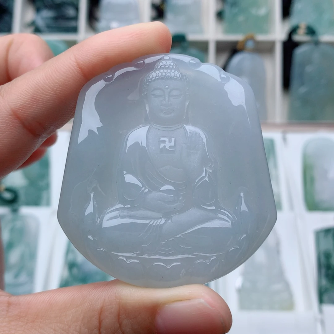 翡翠颈饰未镶嵌阿弥陀佛