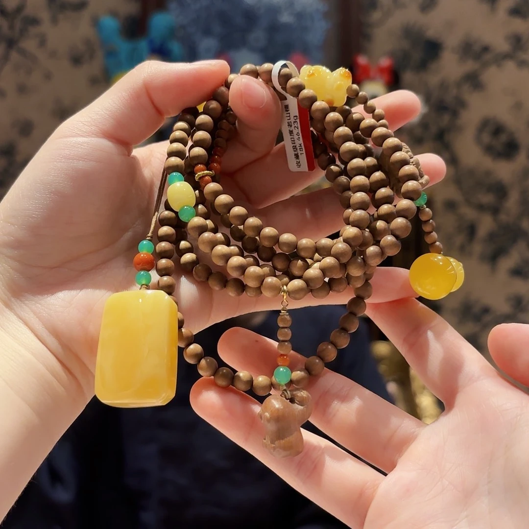 手串檀香木未镶嵌斜挎