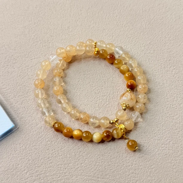 铜合金琉璃手链 【六六中古】孤品复古手串as2847珠子6-6.5