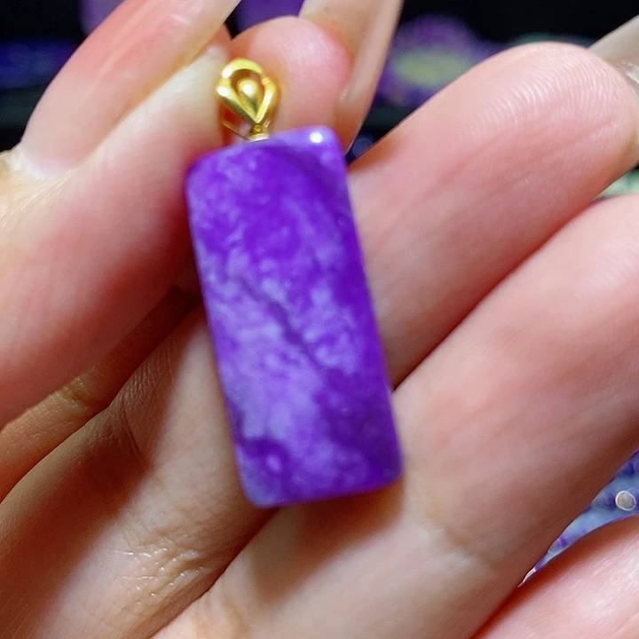 苏纪石（舒俱来）18K金镶嵌吊坠