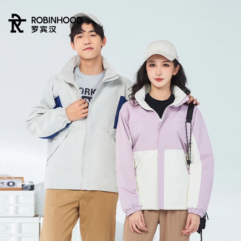 【琥珀流光】罗宾汉秋季新款加厚摇粒绒休闲双面穿外套-R153W72373