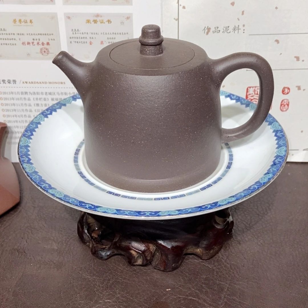 紫砂茶壶大水潭天青260容量