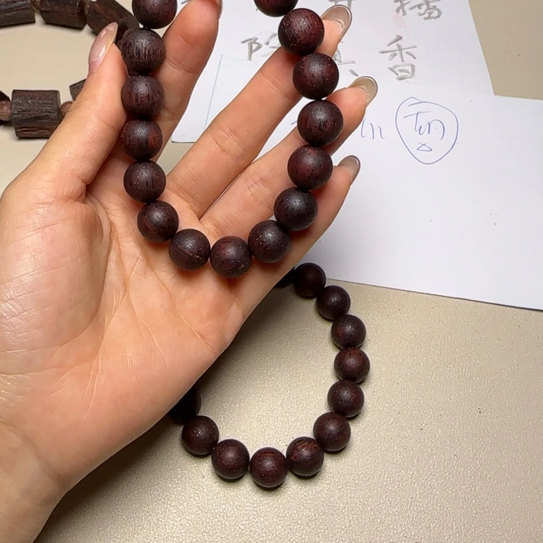 藤类降真香红油圆珠1.2单圈手串