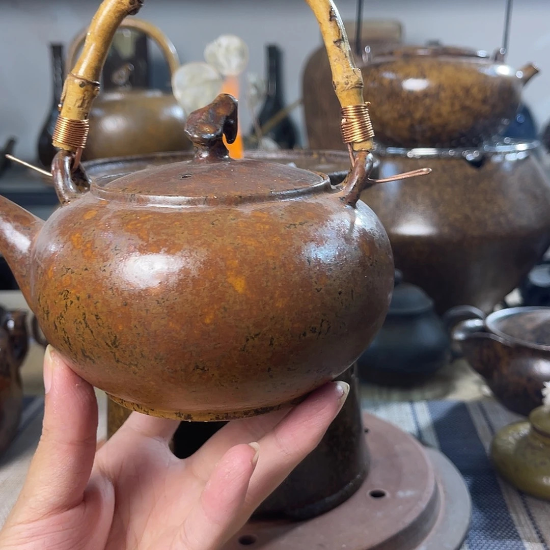 壶紫砂粗陶实用茶壶