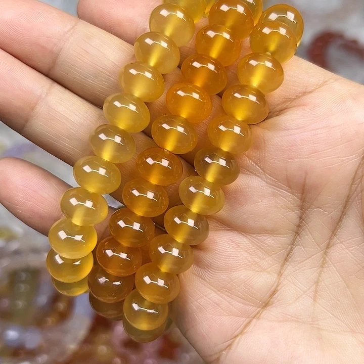 天***彩玛瑙/玉髓合金手链