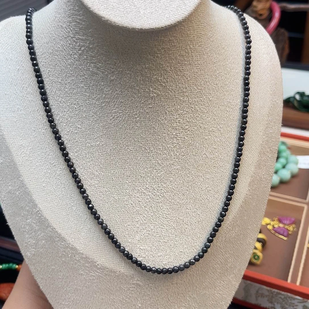 翡翠未镶嵌项链炸