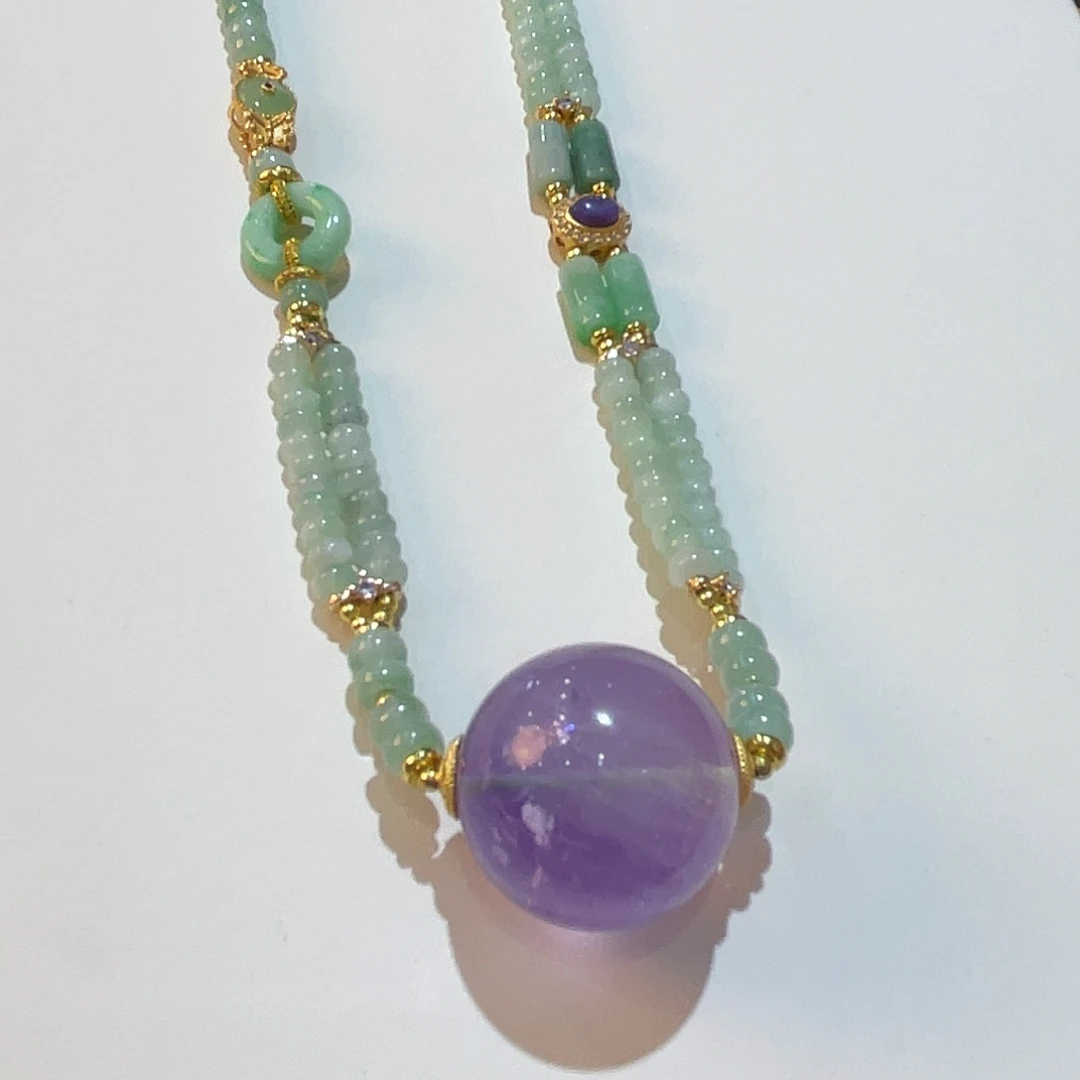 项链未镶嵌翡翠紫气东来