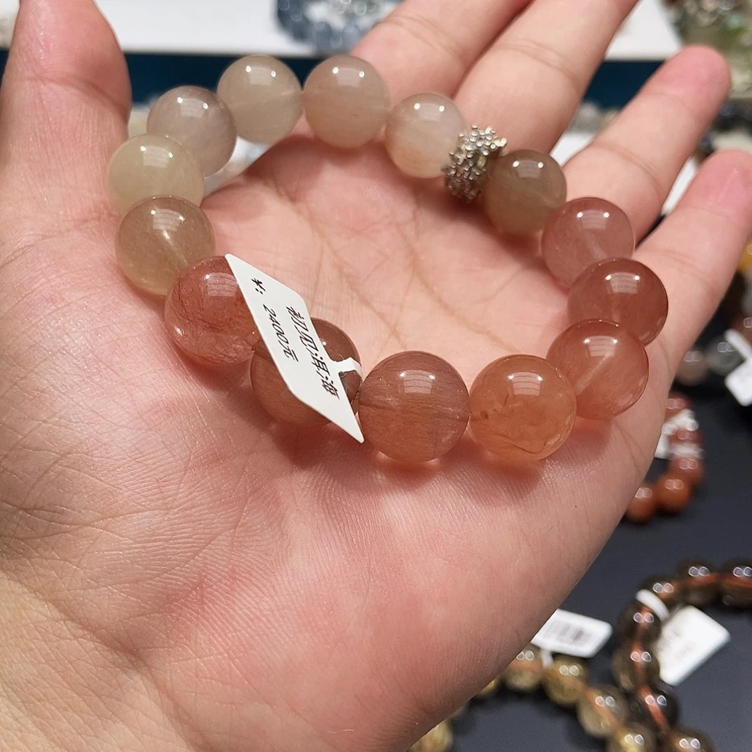 毛***雨水晶手链未镶嵌水晶14