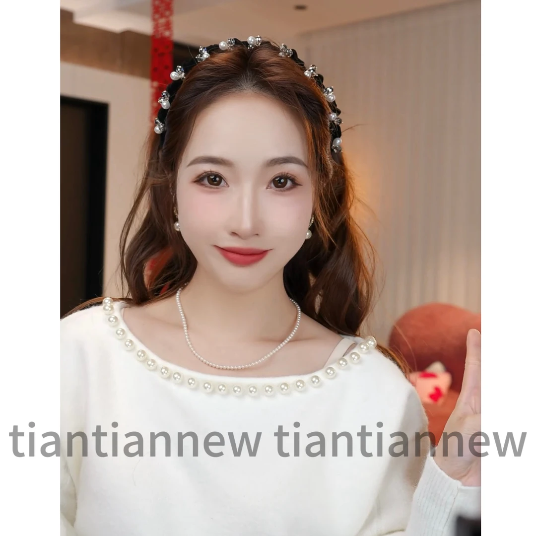 【锦安】A062丝绒发箍女高级感新款轻奢高颅顶洗脸头箍压发卡头饰