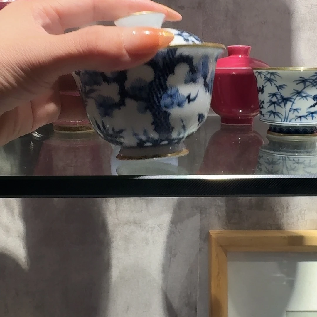 盖碗景德镇陶瓷高温高端