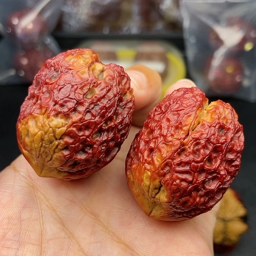 【闪购商品】把件文玩核桃41尺金蟒元宝