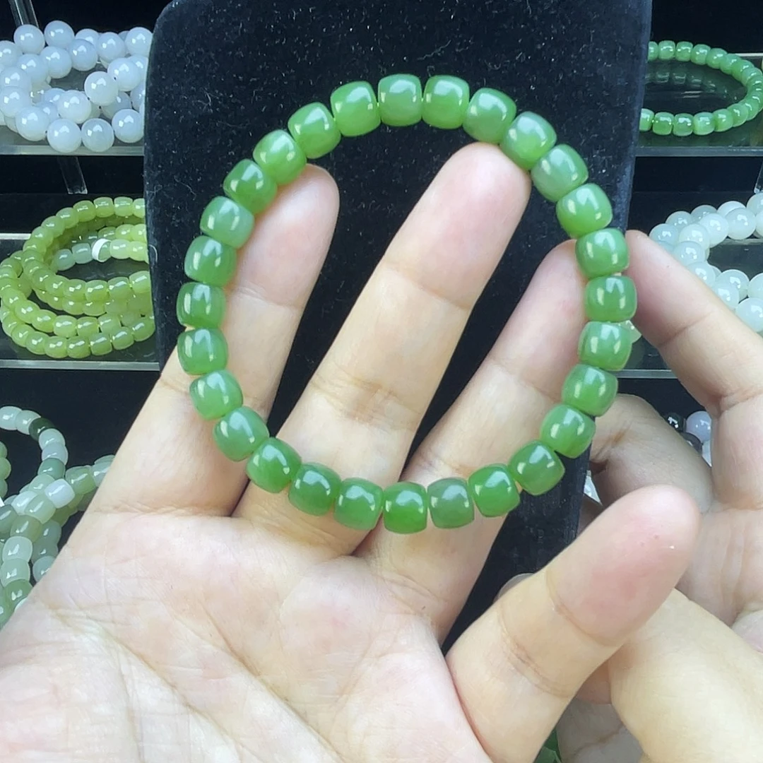 和田玉（碧玉）未镶嵌手链