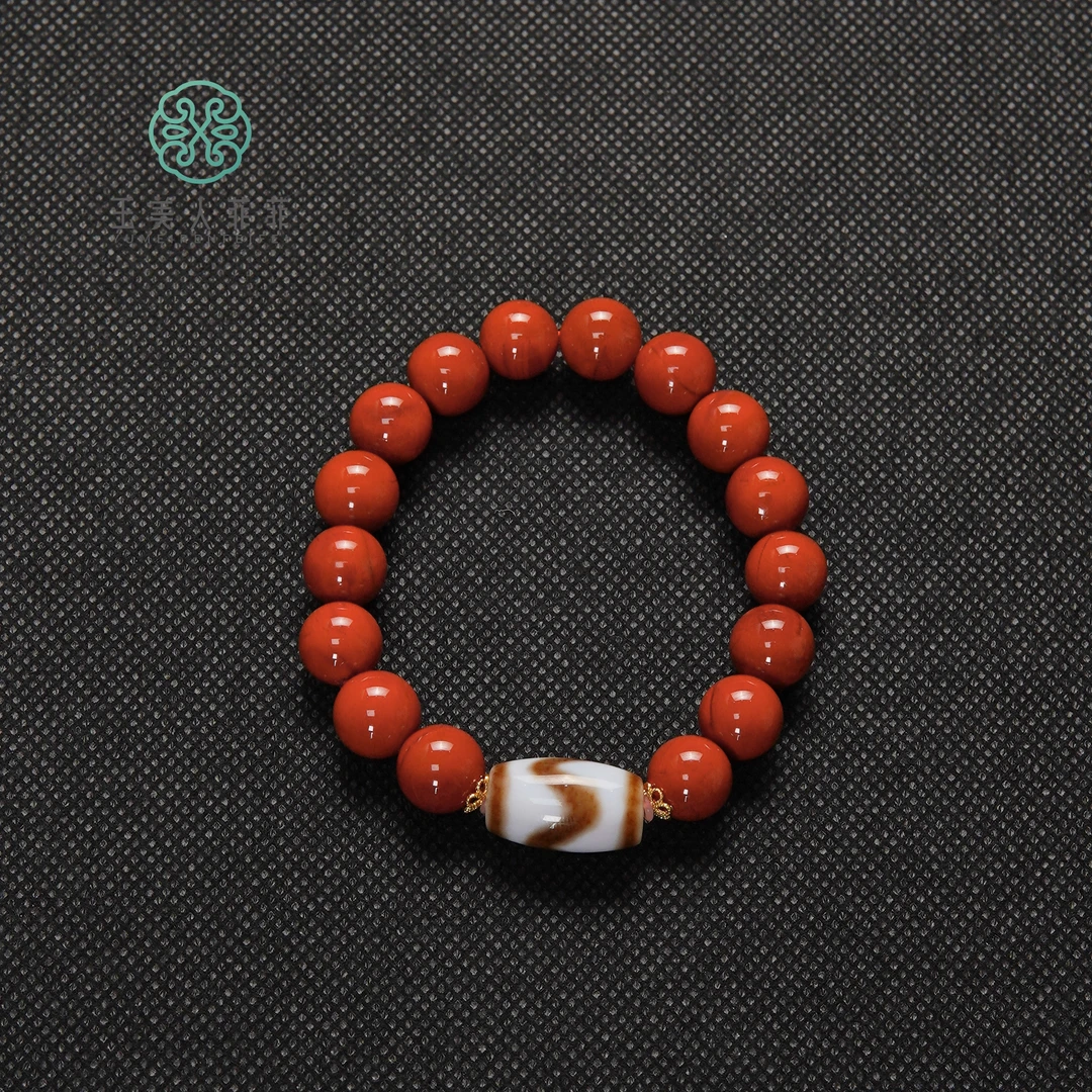 石惑珠宝*南红圆珠约11+mm手串