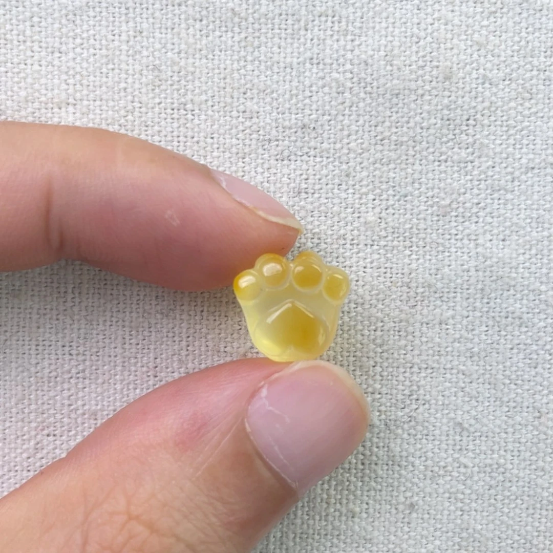 琥珀未镶嵌珠宝奇石猫爪