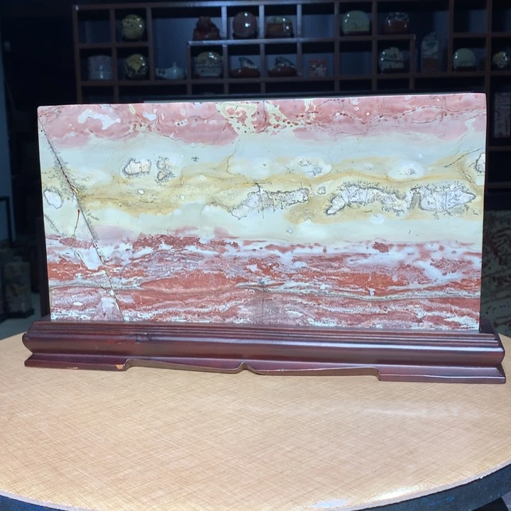 ，广西国画石摆件，收藏观赏