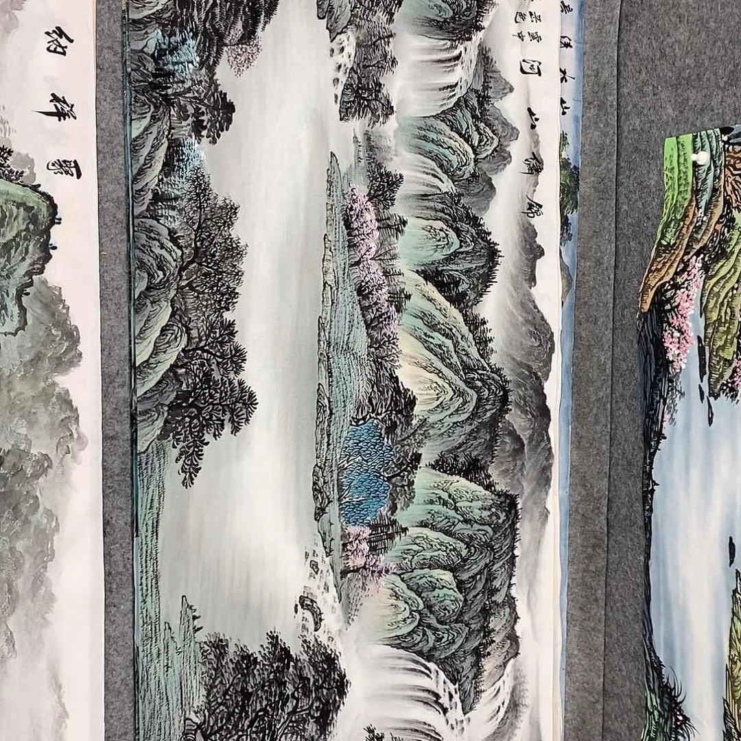 平***安横款锦绣山河小六尺画