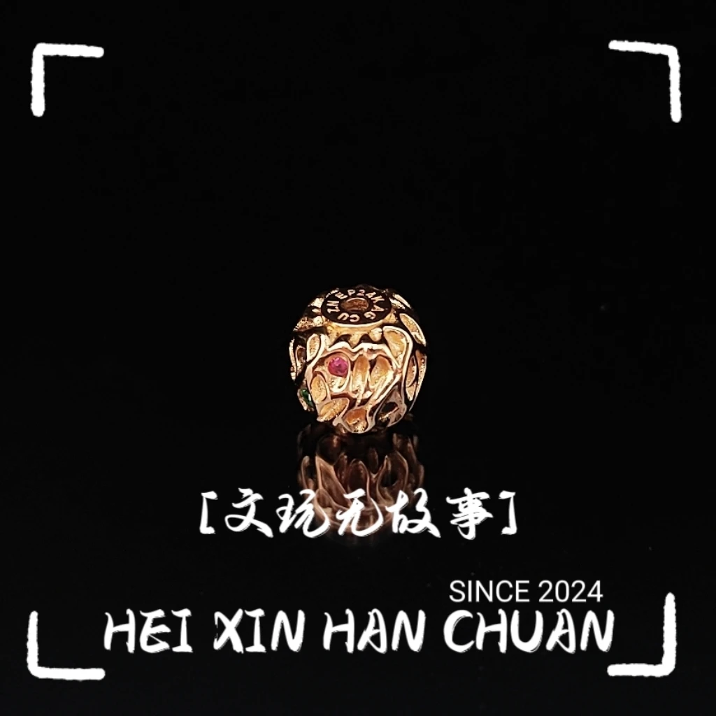 升级款金色古藤珠尺寸7.5mm配饰