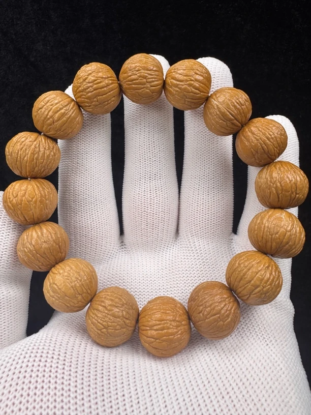 猴头核桃手串全品原皮凤羽 尺寸15-16mm