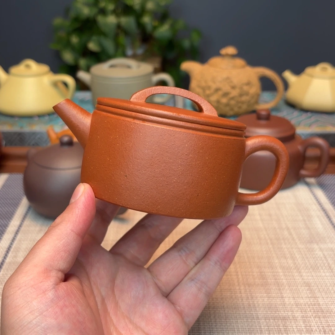 紫砂茶壶宜兴紫砂微瑕汉瓦底部