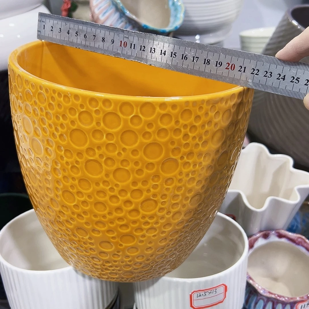 外贸尾单陶瓷花盆凑单10米包邮