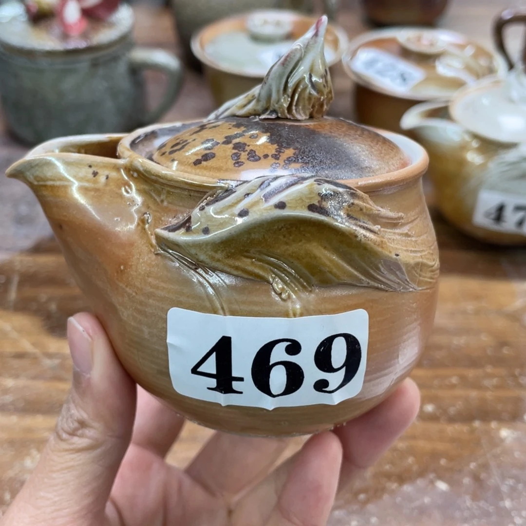 陶纯手工柴烧茶壶茶具瑕瑕