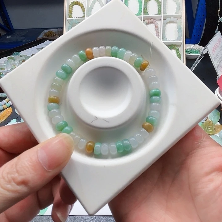 未镶嵌定制翡翠纯天然缅甸翡翠A货手串