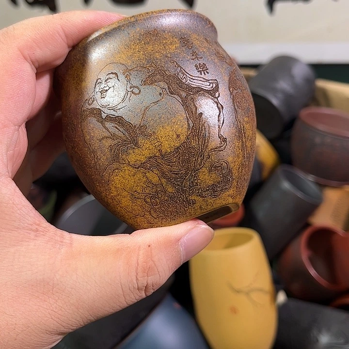 茶杯紫砂全手工紫砂主人杯