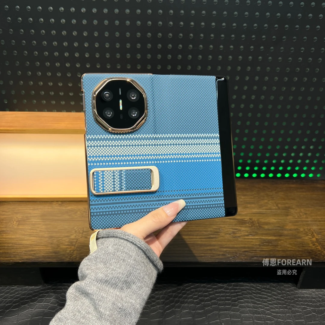 适用于华为matex6手机壳x6双中轴真皮折叠屏ICL-AL10保护翻盖支架