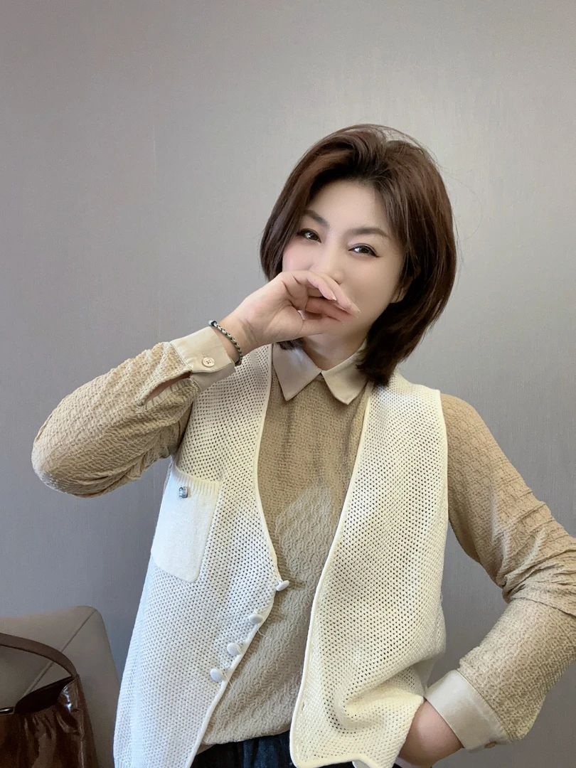 【美含推荐】泡菜系列复古镂空马夹