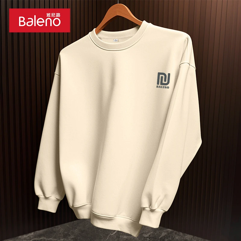 班尼路圆领卫衣男士长袖春秋款2025新款宽松潮流休闲外穿上衣PCB