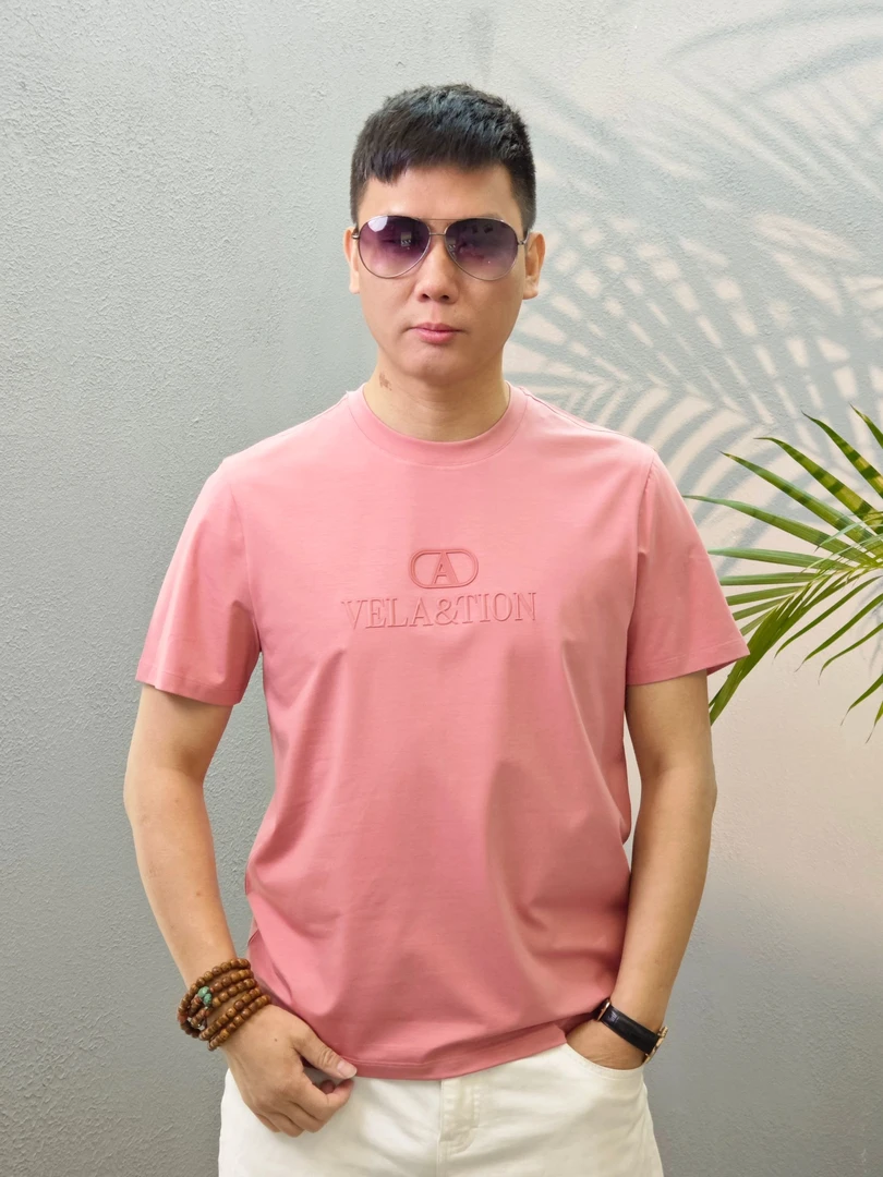 JFT【A先生】2025夏季短袖新款休闲时尚百搭T恤男士轻奢圆领潮流