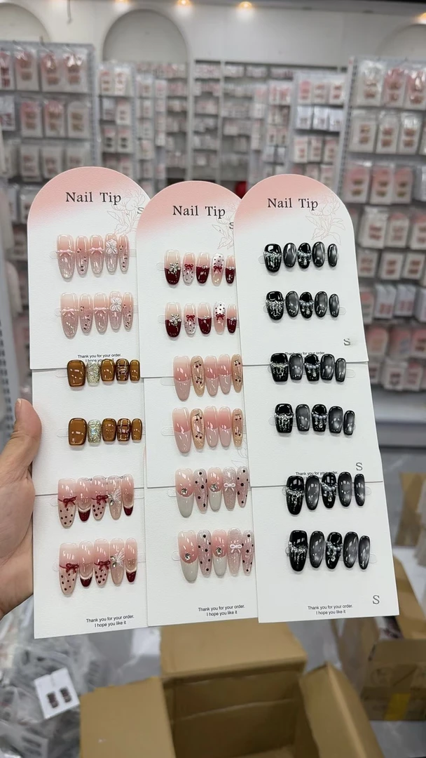 纯手工穿戴甲清货微瑕no退no手工穿戴甲片换