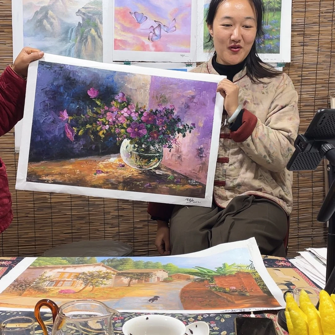 油画薇爽帮恭喜竞拍成功！