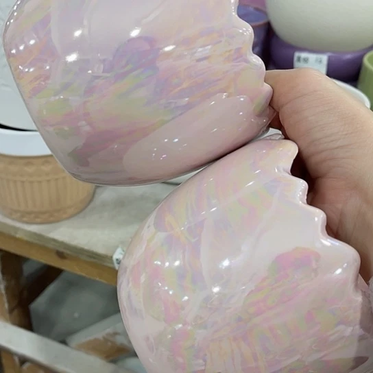 多肉绿植陶瓷花盆9.9包邮，有孔