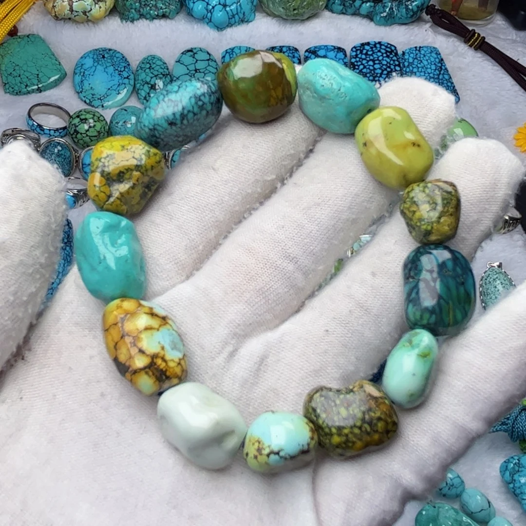 绿松石珠宝奇石未镶嵌