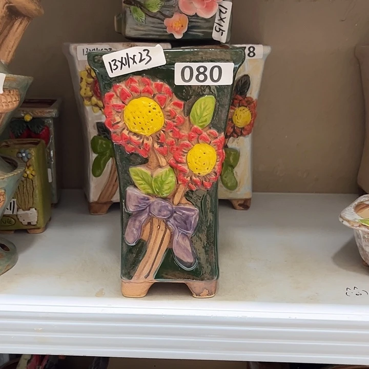紫砂花盆粗陶材质多肉花盆