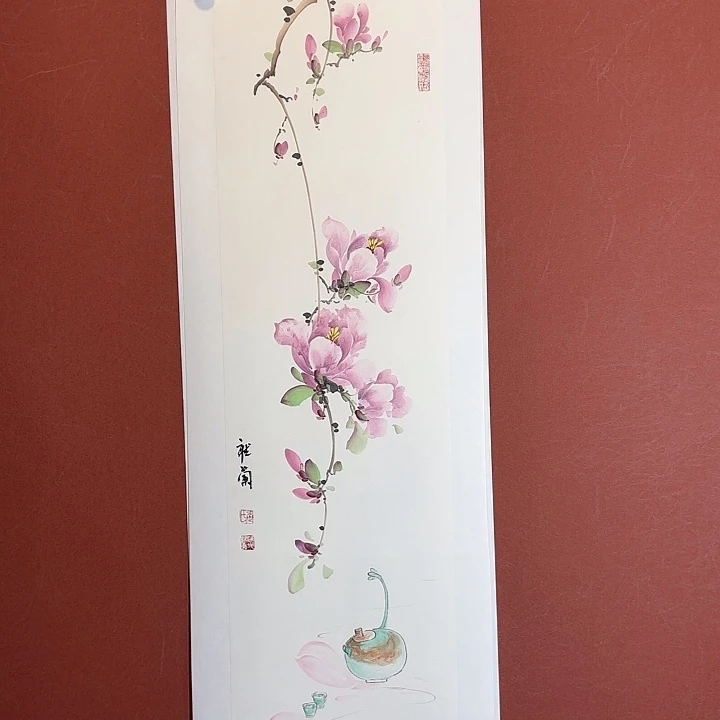 国画听兰老师花鸟