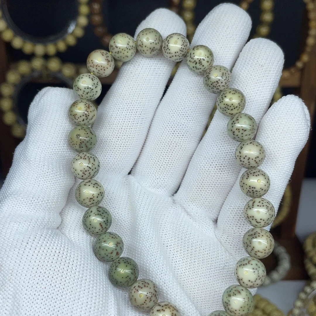 吊坠星月菩提10圆珠，糯冰月朗星稀