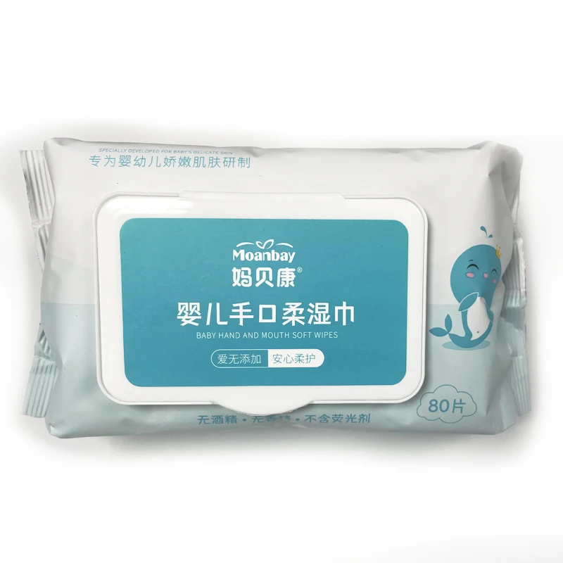 妈贝康婴儿手口柔湿巾