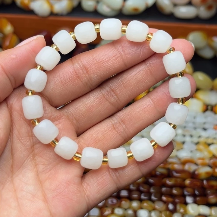 和田玉未镶嵌手链