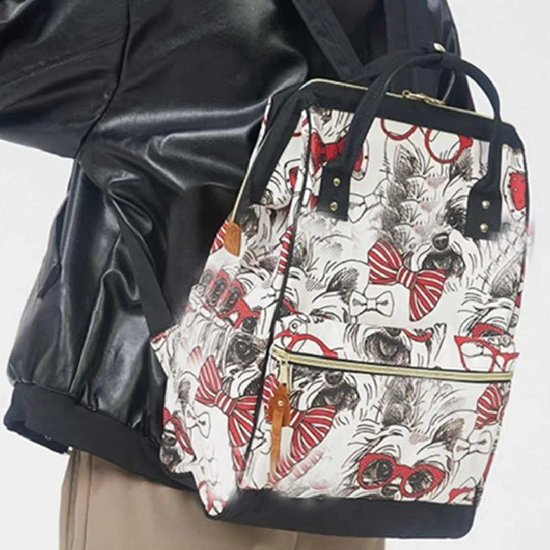 时尚双肩背包2024时尚小众小学生多功能手提双肩背包P-2D108