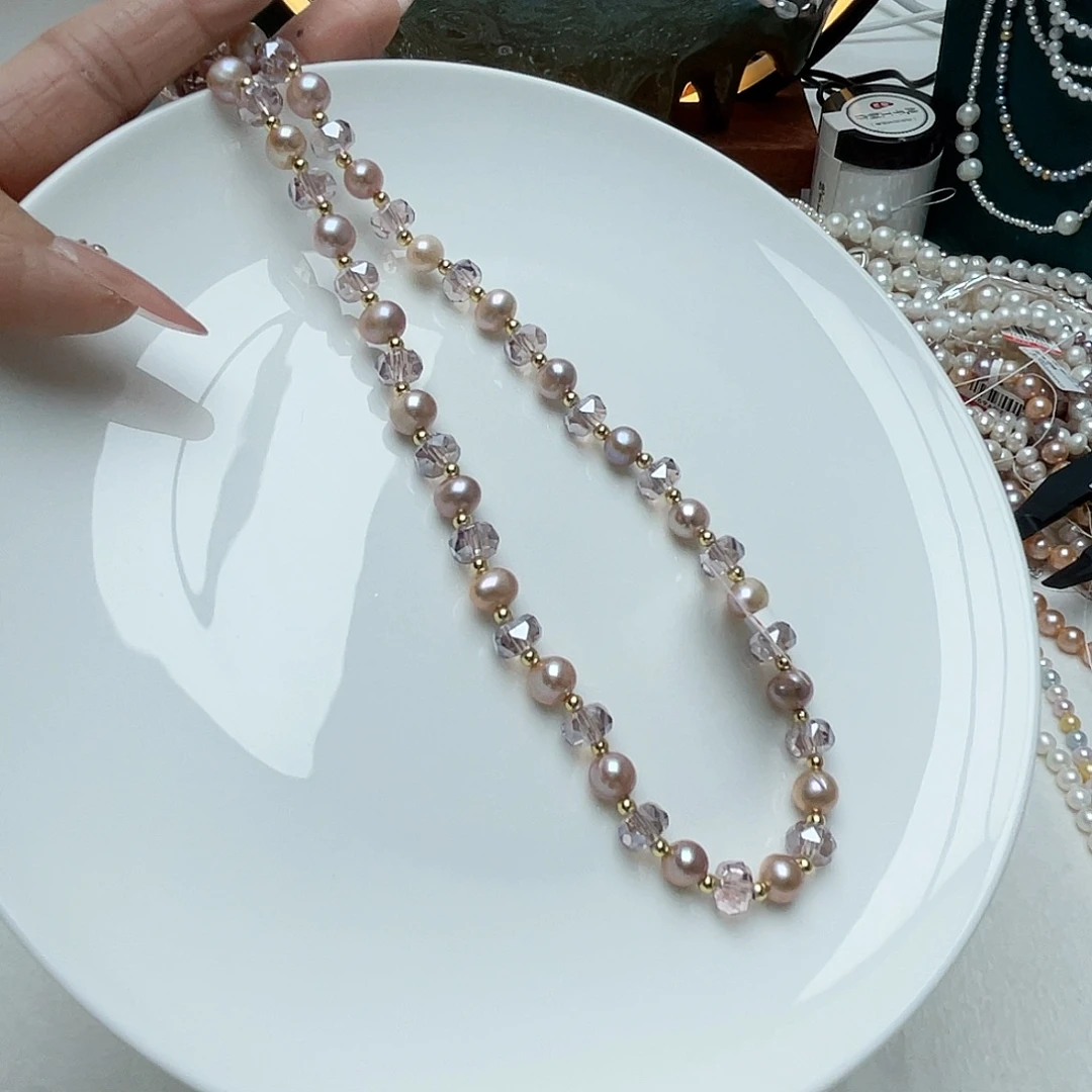 未镶嵌颈饰淡水珍珠